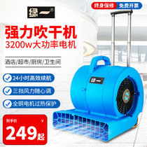 Green big power hot and cold wind blows ground machine dehumidification blow-drying machine