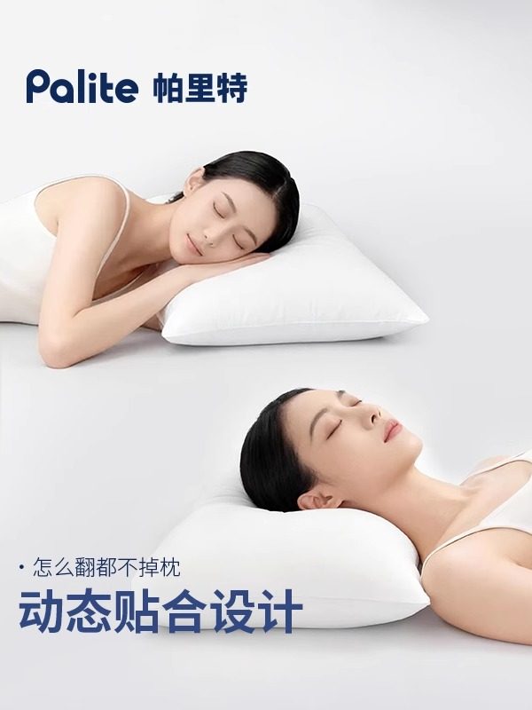Palite Cloud Pillow, Cervical Spine Support Pillow, Sleep Aid, Student Dormitory, Hotel, Home Use Pillow Core, Pair Pack