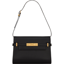 YSL Saint Laurent Womens MANHATTAN BOX Small Black Shoulder Bag Manhattan Bag