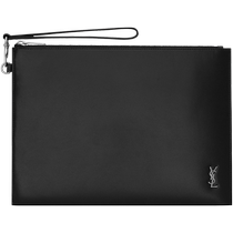 Chinese Valentines Day gift] YSL Yves Saint Laurent mens TINY MONOGRAMME zipper glossy tablet bag