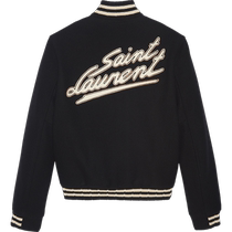 YSL Saint Laurent mens TEDDY black wool jacket