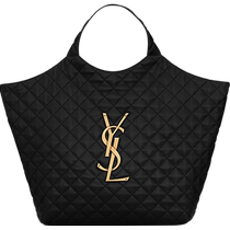 Presale 24 free of interest] YSL Saint Laurent Ms. ICARE Step up the black quilted sag кожаный