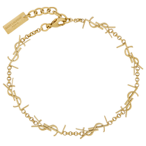 Chinese Valentines Day gift] YSL Yves Saint Laurent womens gold LE CASSANDRE metal chain bracelet