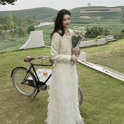 Пуховик, комплект, юбка, пиджак классического кроя, в стиле Шанель, изысканный стиль