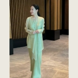 Раздельный весенний элитный комплект, небольшая юбка, китайский стиль