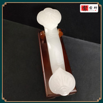 Natural Jade Ruyi Chinese Style Home Wine Cabinet TV Cabinet Xuan Guan Opened Jo Relocation Blessing High-end Gift Gift Decorations