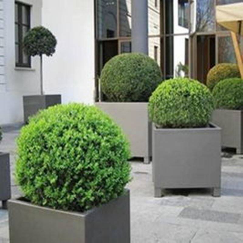 Flower flower tank custom decoration shopping mall high-end combination partition tree basin stainless steel outdoor flower box movement