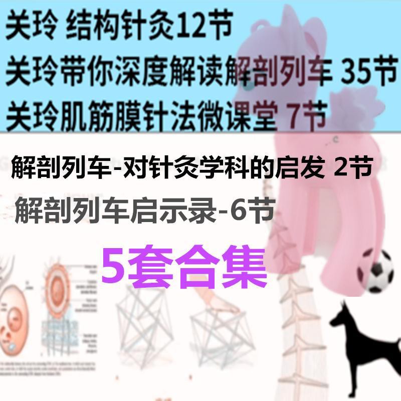 2020 Guan Ling 5 Sets of Combined Structure Acupuncture-Muscular Fascia Acupuncture Techniques Microlesson Depth Interpretation Anatomical Train Acupuncture