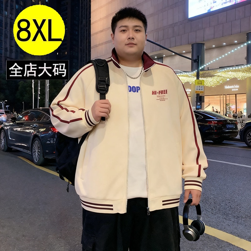 Lapel Large Size Jacket for Men, Spring and Autumn 2025 New Style, Youth Cardigan Sweatshirt, American Casual Plus-Size Jacket for Men Lapel Large Size Jacket for Men, Spring and Autumn 2025 New Style, Youth Cardigan Sweatshirt, American Casual Plus-Size Jacket for Men