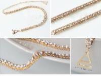 Glittering Diamond Gold2020 new pattern Super flash Metal Shoulder strap rhinestone Shoulder strap rhinestone Underwear Bra belt  invisible transparent Shoulder strap