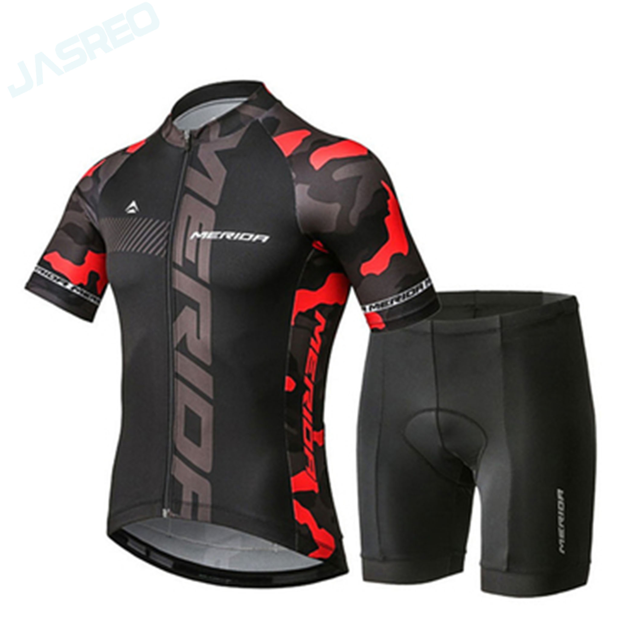 Summer new short sleeve riding suit Climbing Bike Suit Blouse Pants Men and women customizable for larger sizes