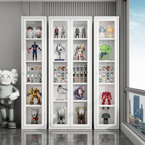 Hand-run Lego display cabinet Model containing exhibition shelf transparent dust-proof glass cabinet living-room toy containing display case