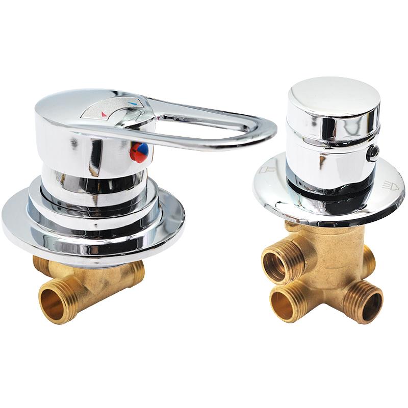 Full copper shower tap Overall shower room tap Water mixing valve hot and cold water switch valve shower bath Bathroom Switch Accessories-Taobao