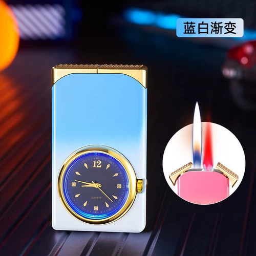 Циферблат, защитная ветрозащитная креативная неоновая зажигалка для друга, популярно в интернете, «три в одном»