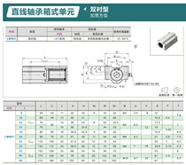 The Yida LMW51-d16 LMW51-d20-d25 LMW51-d20-d25 d30-d35-d40d50 linear bearing box-type unit