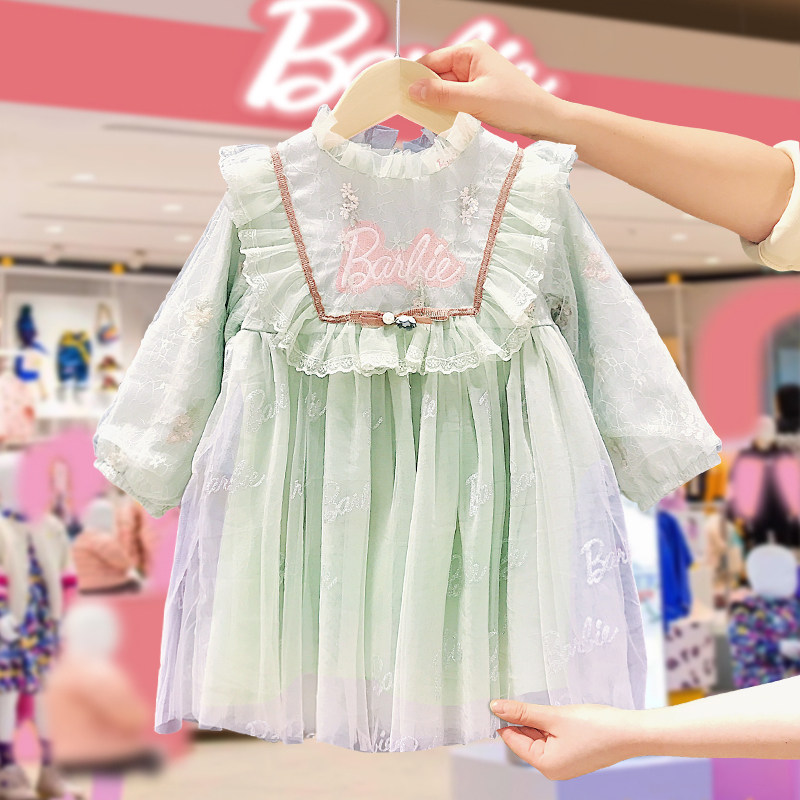 Barbie Barbie girl Princess Lolita dress 2022 - Fall Children dress new little girl dress