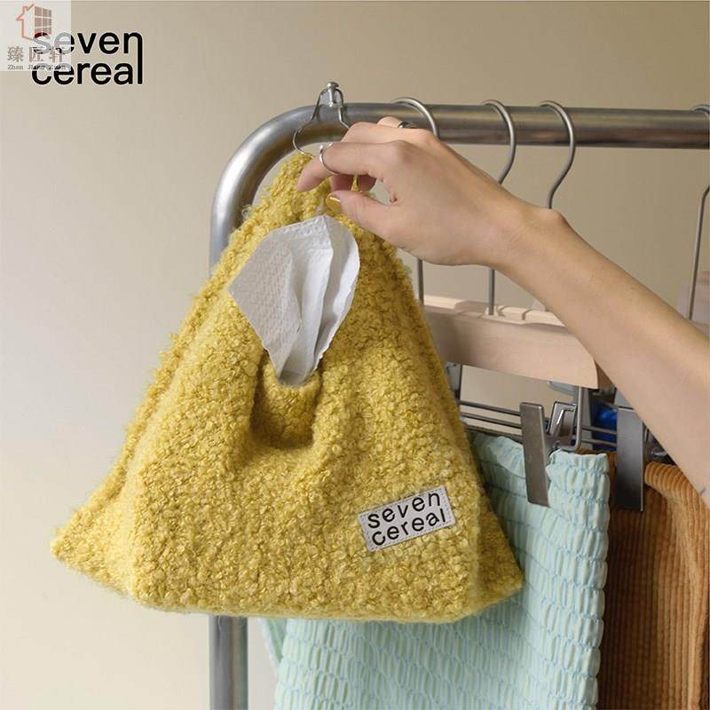 Seven Valley｜Douglas Tissue Box Simple Homeboard Car Pumper Bag Creative Bedhead Household Living Room Table Collection Bag