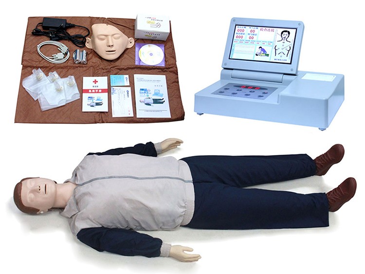 柏乐大屏幕液晶彩显高级电脑心肺复苏模拟人CPR690 急救人体模型
