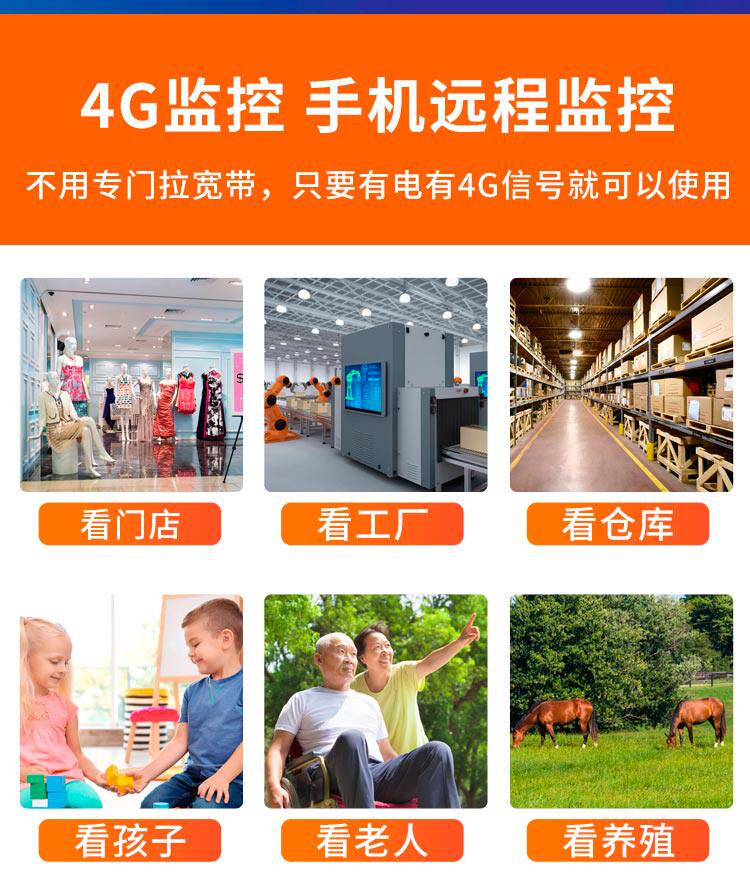 4g/5g摄像头 不用网络的远程监控摄影头无需wifi家用灯头式4g插卡黑科技摄像头