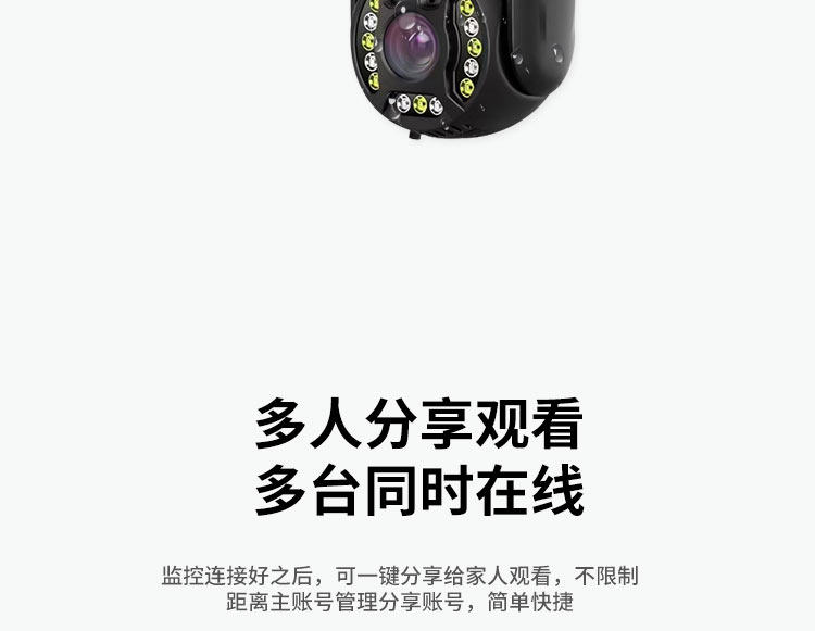 4g/5g摄像头 户外无网络手机远程监控器无需wifi家用插卡摄像头4g免充值摄影头