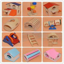 Small Pet Hamster Rat Swing Toys Colorful Wooden Swing Toy