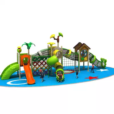 Kindergarten large wooden climbing frame climbing wall combination Children's outdoor development training climbing online game music equipment