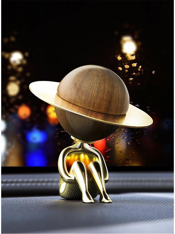Car ornaments car in-car aromatherapy asteroid perfume black technology fragrance car in-car diffuser high-end decorations