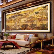 New 5D diamond painting living room full of diamonds Qingming Riverside Scene diamond painting dot diamond cross stitch round diamond masonry embroidery