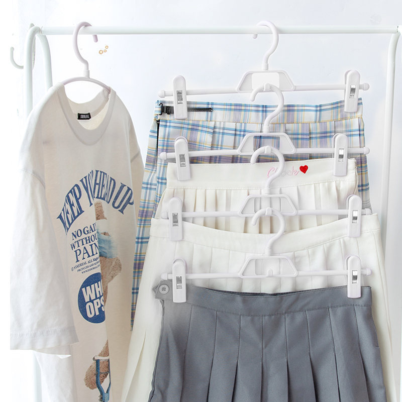 jk skirt clip dormitory multi-function clip windproof drying rack clip rainbow white clothes drying rack for drying socks