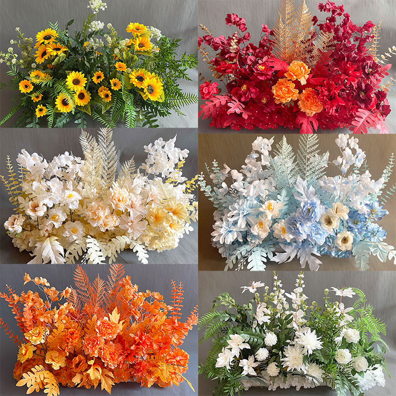 New wedding ceremony Flowers Art Road Leading Flower Decoration Arrangement Floral Shop Window Rural Chinese Background-Taobao