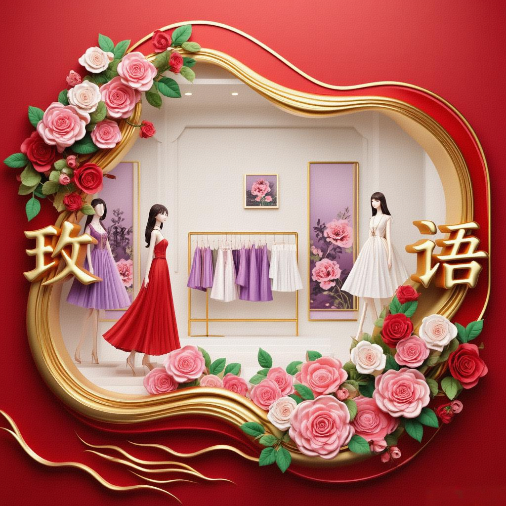 玫瑰私语小店的LOGO
