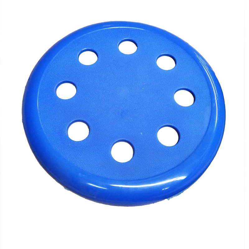 Plastic cooked rubber stool surface thickened plate stool surface rubber shell reinforced stool 8-hole round stool surface cover plate dining chair sub-accessories
