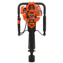 Mingzhuo four-stroke high-power gasoline pickaxe pile driver guardrail wood pile steel pipe engineering triangular pile small pier driver