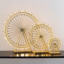 Creative light luxury Ferris wheel swing piece Swivel Luminescence model Living room Wine Cabinet TV Cabinet Office Room Decorations