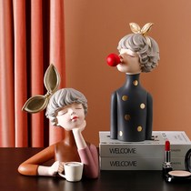 Creative Valentines Day gift to girlfriend Nordic Living room TV Wine Cabinet Decorations Arrangement Office Desktop Pendulum