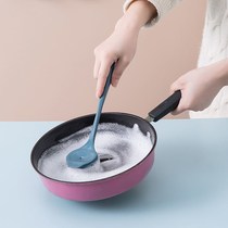 Pan brushed washable pan brushed with long handle brushed powerful de-scale non-stick pan not stained with oil kitchen wash-pan cleaning brush