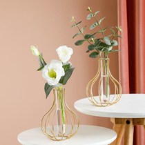 Nordic Light Lavish Living-room Adornment Swing Piece Vase Glass Hydroponic Room Tabletop Flower Arrangement Emulation Flower Dry Flower Flowerpots