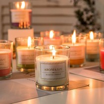 Incense Candle Glass Cups Romantic lasting smoked incense room Bedrooms Smoke-free candle girlfriends Birthday Gifts women