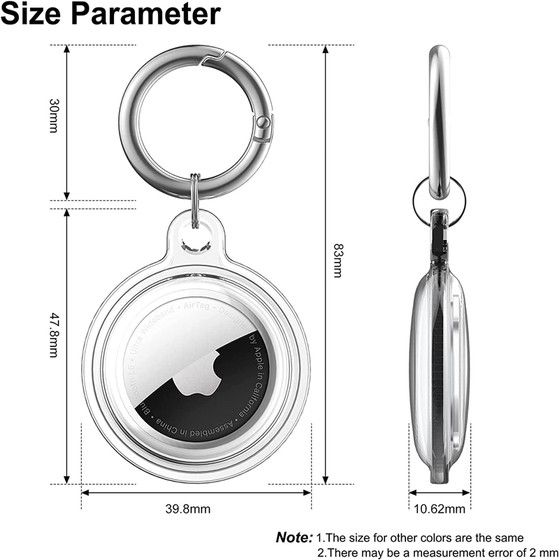 WaterproofAnti-lostKeychainHolderSoftTPUCaseforAirt