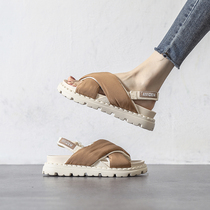 4 23E ten thousand people plant grass -- Amy Designer -- Fish Mouth Net Red Soft Bottom sandal women Superfire Summer Fashion