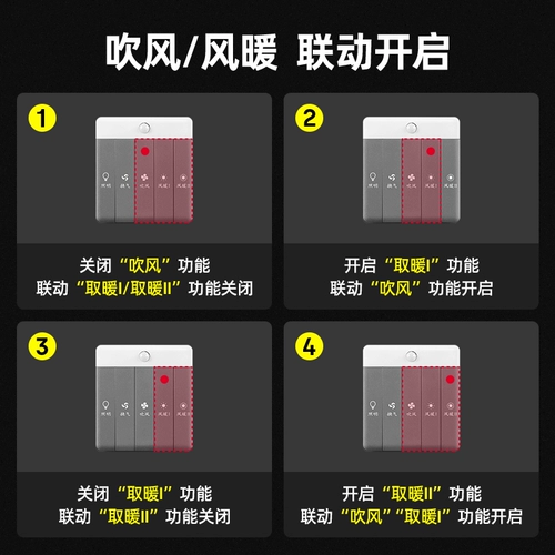 Переключатель для ванной комнаты, универсальная физиологичная световая панель, индукционный ночник