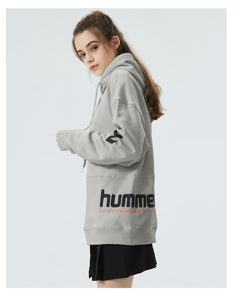 hummel 男女 休闲卫衣 宽松长袖帽衫 图12