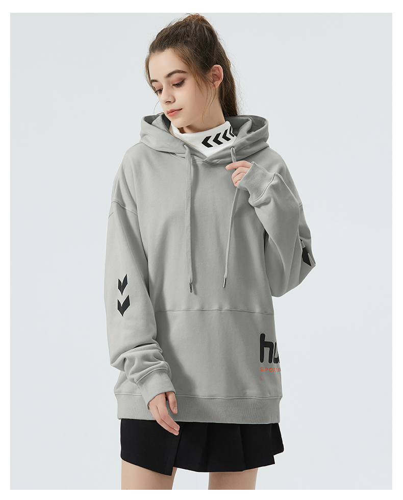 hummel 男女 休闲卫衣 宽松长袖帽衫 图11