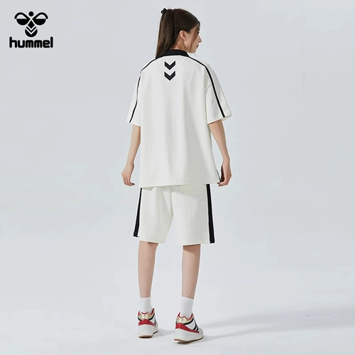 HUMMEL Летняя футболка polo, трендовый комплект, короткий рукав, подходит для подростков