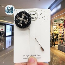 Crystal pins Brisket Brooch Woman Fashion Chest Flowers anti-walking light buckle 100 lap Temperament Accessories Silk Scarf Buttoned Suit Cardiothoric