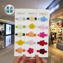 Childrens teen girls five rounds of snowflake hair clip Liu Haiclip bb clip card Cracked Hair Side Clip Girl China Wind Duckbilled Chuck Decoration