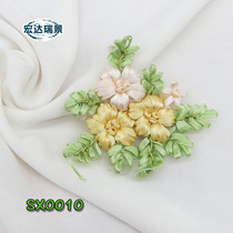 Hand embroidered silk with flower embroidered evening gown clothing lace embroidered flower cloth embroidered chest flower styled flower cloth patch