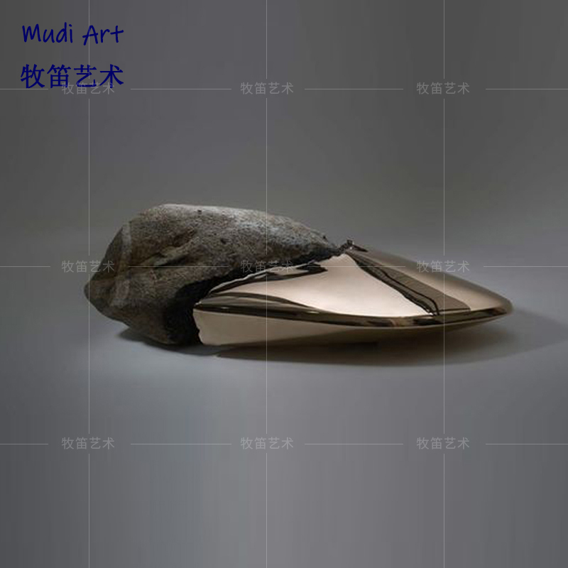 SamplesHouseCenter stairroom glass fiberglass abstract stone sculpture marketing center hall Software art installation