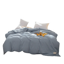 Muji duvet cover single piece pure cotton washed cotton 150x200x230 cotton 100 bed single quilt cover alone