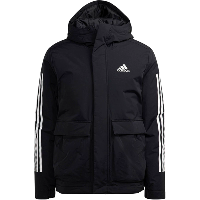 Adidas/ Зимняя дорожная теплая спортивная куртка для отдыха с капюшоном